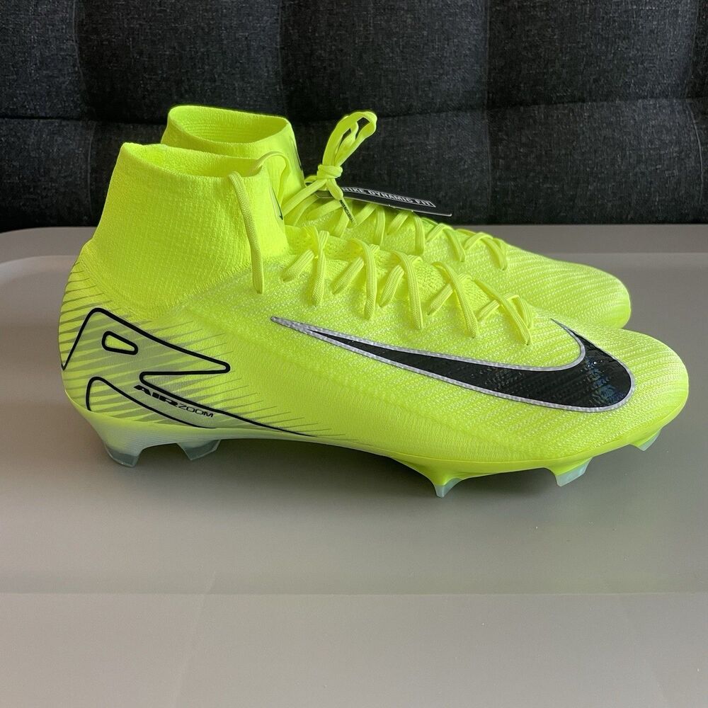 Mens Size 13 - Nike Zoom Mercurial Superfly 10 Elite FG Volt Soccer Cleats NEW
